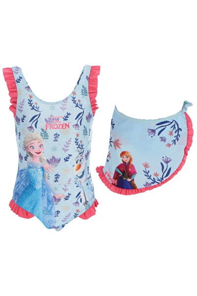 Disney Frozen One-piece swimsuit with sarong, Frozen Disney Blue
