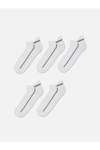LC Waikiki Patterned Men's Booties Socks Pack of 5