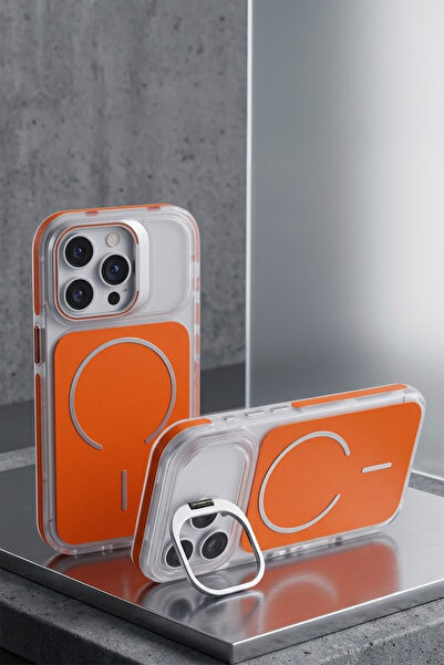 FABRON İphone 16 Pro Max Metal Kamera Standlı MagSafe Özellikli Mat Lims Renk...