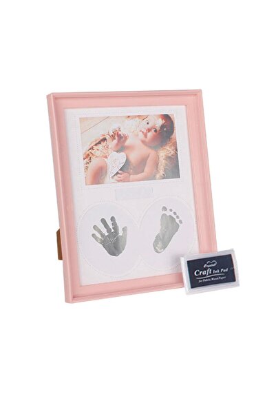 asel sanat Baby Frame - Hand and Footprint Photo Frame - with Stamp and Gift