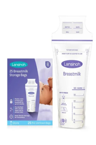 Lansinoh حقيبة تخزين حليب الأم LA9435 - 25 قطعة