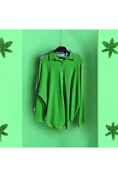 Lrscollection Bürümcük Kumaş Tam Kalip Gömlek