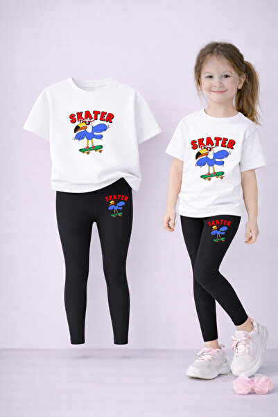 LORVEX Set de tricou și jambiere pentru fete, 100% bumbac, elastic, confortab...