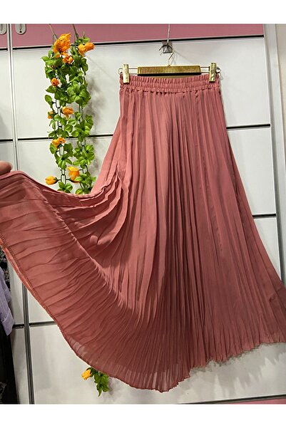 edu collection Chiffon Bohe Bell Skirt Lined with Rosebud Fabric