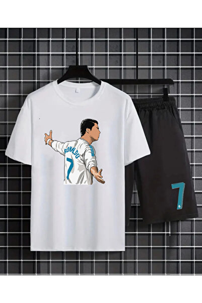 MAGORS RONALDO ŠTAMPANA 100% PAMUČNA DEČJA MAJICA-SA KRATKIM RUKAVIMA I KRAĆK...