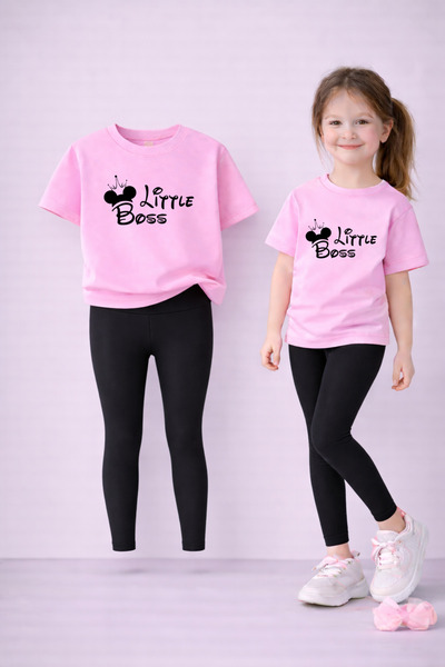 LORVEX Set de tricou și jambiere pentru fete, 100% bumbac, elastic, confortab...