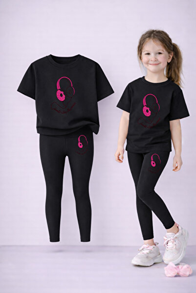 LORVEX Set de tricou și jambiere pentru fete, 100% bumbac, elastic, confortab...