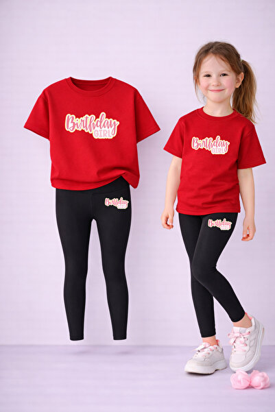 VODEXA Set de tricou și jambiere pentru fete, 100% bumbac, elastic, confortab...