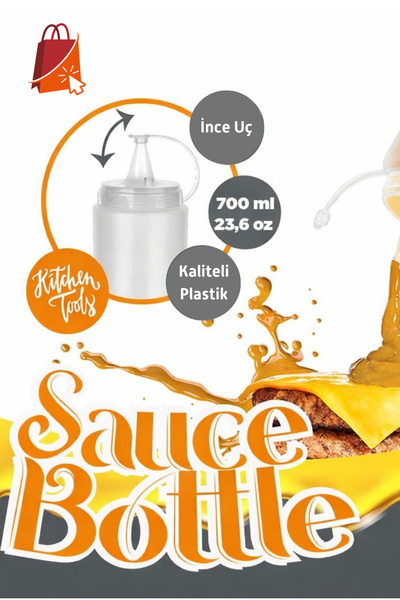 Eynel 700ml Sauce Bottle Sauce Container Ketchup Mayonnaise Leak-Proof Oil Di...