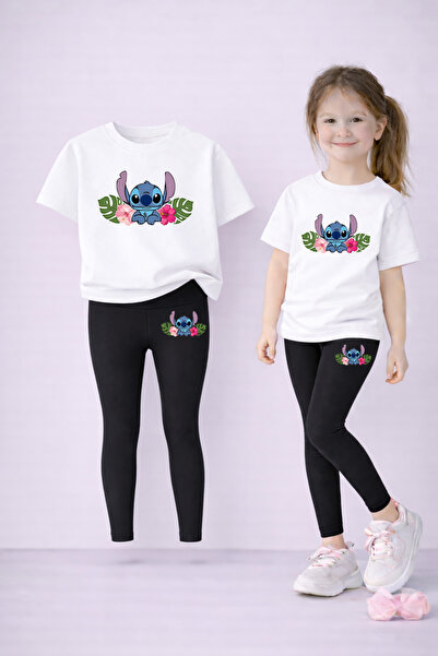 LORVEX Set de tricou și jambiere pentru fete, 100% bumbac, elastic, confortab...