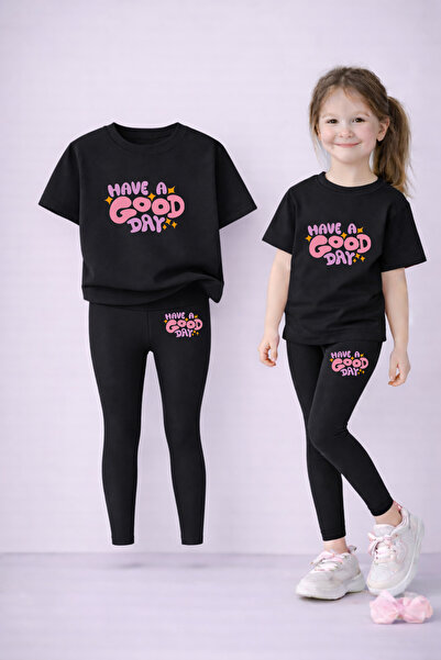 LORVEX Set de tricou și jambiere pentru fete, 100% bumbac, elastic, confortab...