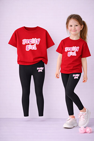 LORVEX Set de tricou și jambiere pentru fete, 100% bumbac, elastic, confortab...