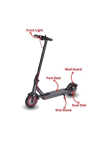 genric Smart Foldable Electric Scooter - 250W Motor, App Control, 45KM/H Max Speed Lightweight Commuter
