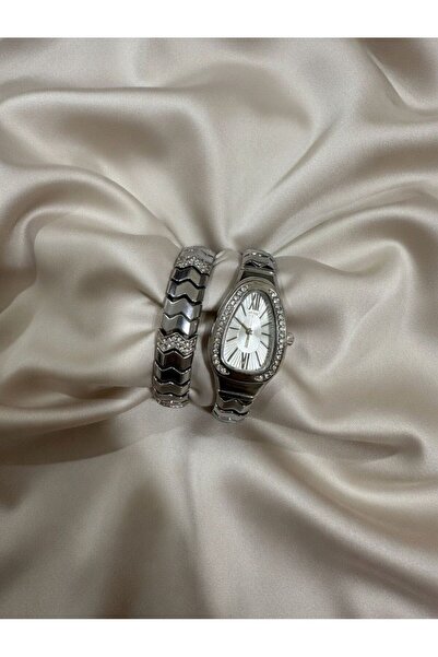 elfclock's Women's Snake Wristwatch