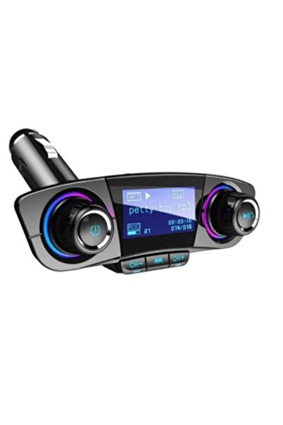 SimpluAcasa Bluetooth Car FM Modulator with LCD Screen, Hands-free and USB Fa...