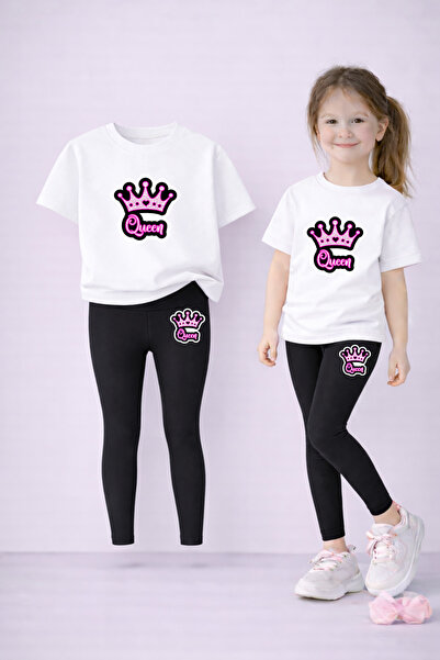 LORVEX Set de tricou și jambiere pentru fete, 100% bumbac, elastic, confortab...