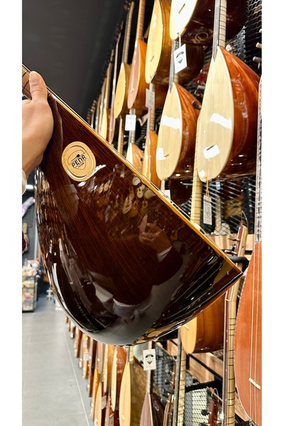 PENA MÜZİK Kısa Sap Yarı Profesyonel Pelesenk Bağlama 40 Tekne Jak Girişli