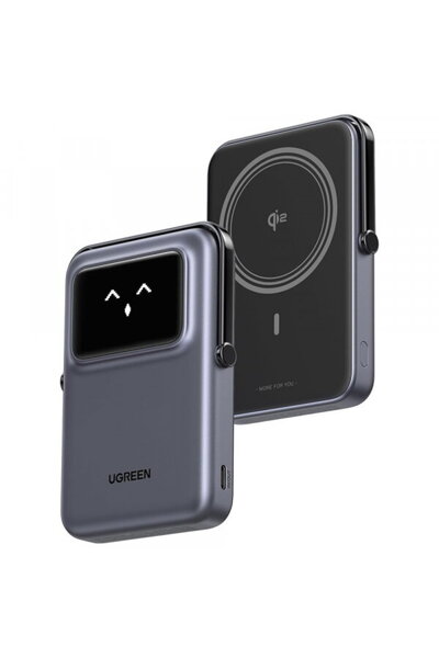 Ugreen Baterie Externă Wireless PB764 Uno, 10000mAh, 20W, PD + QI, 1 x QI - 1...