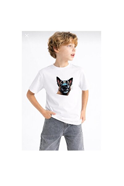 playwear Χαριτωμένο μπλουζάκι με στάμπα σκυλάκι, 100% βαμβακερό, με λαιμόκοψη...