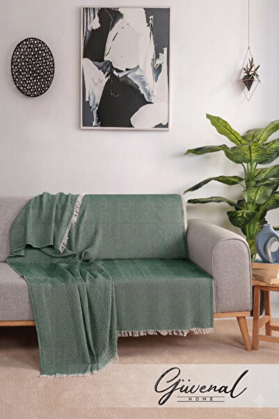 Güvenal Lina Zigzag Patterned Single Sofa Cover | Multi-Purpose Use | Single ...