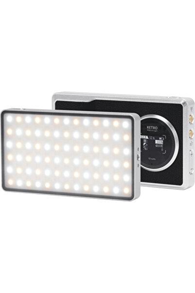 VILTROX Lampă LED RGB Portabilă 12W Retro, Lumină LED de buzunar 12X, 2500K-8...
