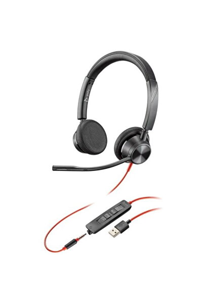 HP Casti cu fir Poly 3325 banda Apeluri/muzica USB tip A Negru,