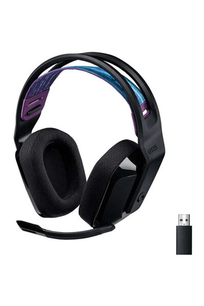 logitech Casti Gaming Wireless G535 LIGHTSPEED, multiplatforma, 3.5mm, negru