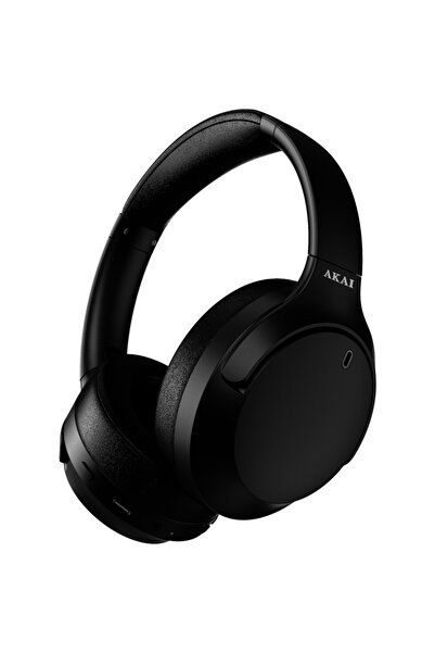AKAI Casti Over-Ear BTH-P200ANC, Wireless, Bluetooth, ANC, Negre