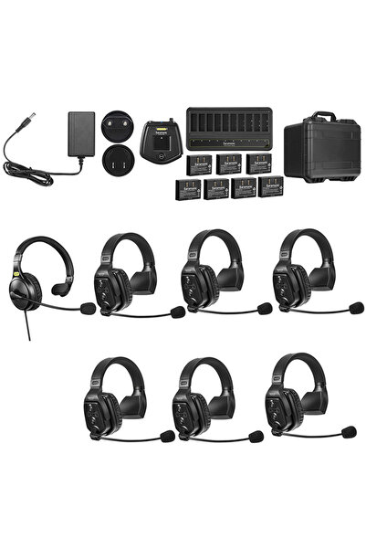 Saramonic WiTalk WT7S 7-Person Wireless Intercom System Full-Duplex 1.9GHz Si...