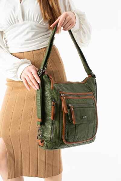 Baginn Y.S.Leather Women's Backpack Functional Use Whether Shoulder or Crossb...