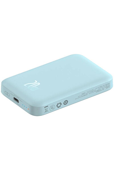 Baseus Mini PowerBank magnetic, 6000 mAh, 20W, Albastru