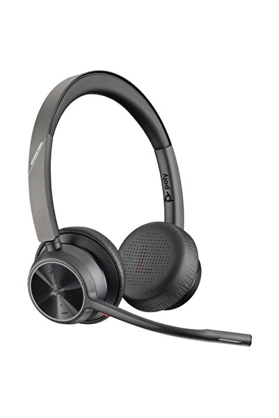 HP Casti Poly Voyager 4320, wireless, cu stand de incarcare, Negru