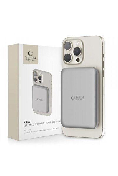 Tech-Protect Baterie Externa Wireless PB10 LifeMag, 5000mAh, 15W, PD + FQI, 1...