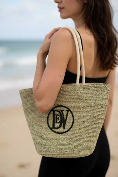 Aware Time Women's Straw Beach Shoulder Bag