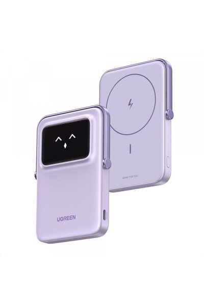 Ugreen Baterie Externă Wireless PB571 Uno, 5000mAh, 20W, PD + QI, 1 x QI - 1 ...