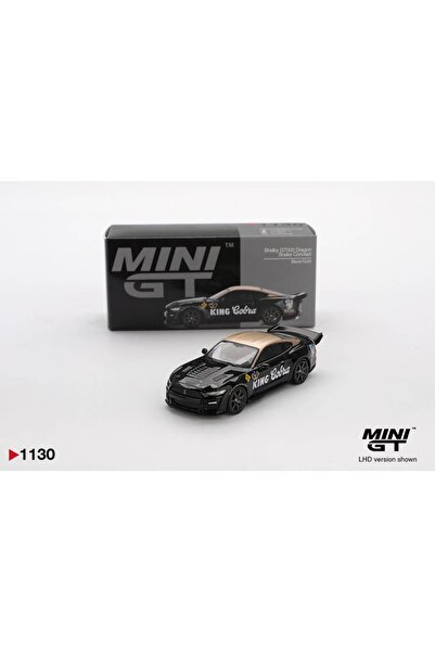 mini gt 1/64 شيلبي جي تي 500 دراجون سنيك كونسبت أسود/ذهبي MGT01130