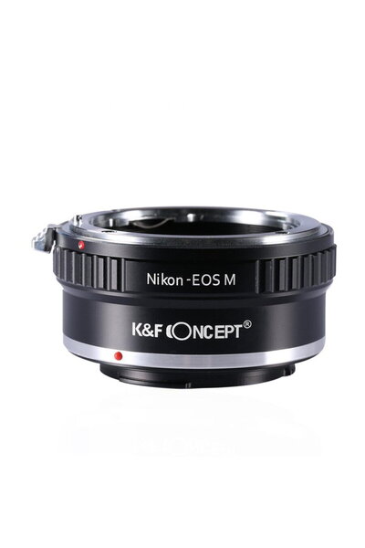 K&F CONCEPT Adaptor montura Nikon-EOS M de la Nikon AI la Canon EOS M