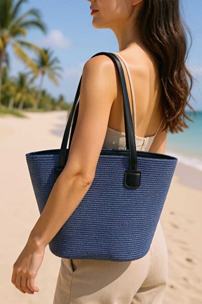 Aware Time Women's Straw Beach Shoulder Bag