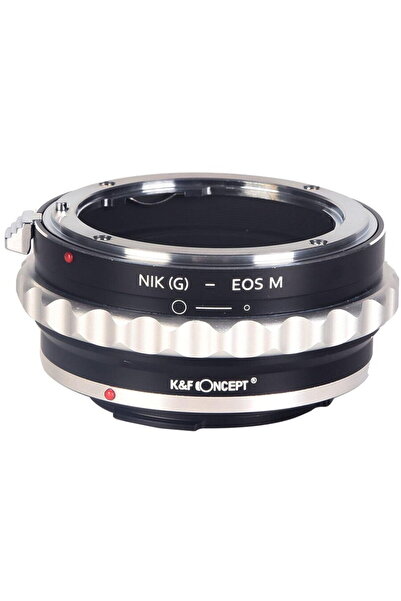 K&F CONCEPT Adaptor montura Nik(G)-EOS M de la Nikon G la Canon EOS M
