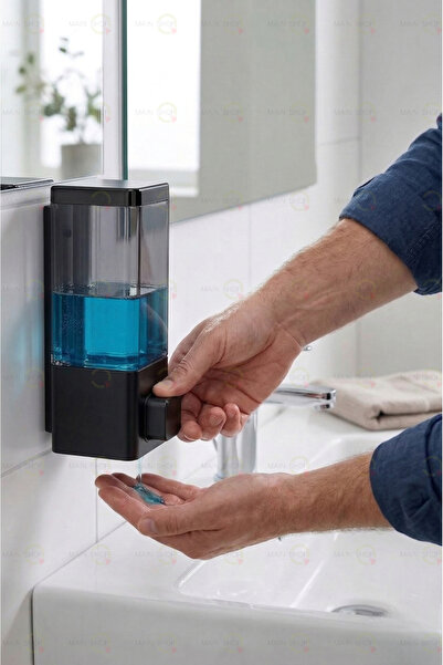 MAİN SHOP قطعة واحدة من موزع الصابون اللاصق المتوافق مع المطبخ والحمام والفند...