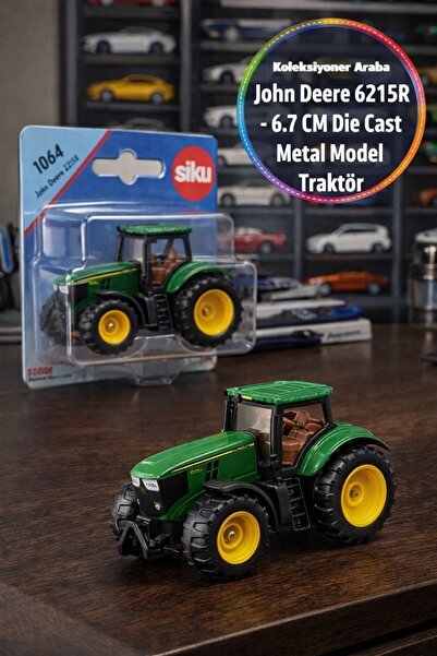 TOYFEST Siku John Deere 6215R Traktör Metal Oyuncak Çiftlik Aracı Koleksiyon ...