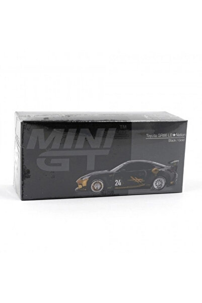 TOYFEST ميني جي تي 1/64 تويوتا جي آر 86 إل بي-نيشن أسود/ذهبي