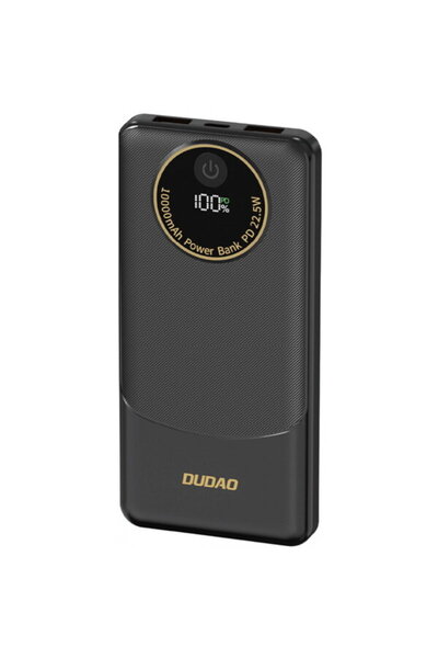 DUDAO Baterie externă K12, 10000mAh, 22.5W, QC + PD, 1 x USB-C - 2 x USB-A, N...