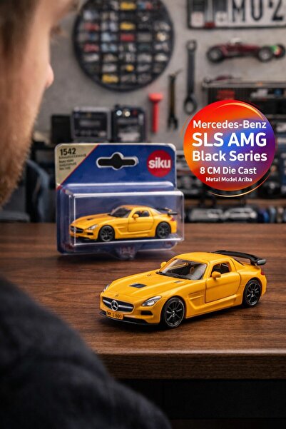 TOYFEST سيكو مرسيدس بنز SLS AMG بلاك سيريز باب خلفي برتقالي قابل للفتح مصنوع ...