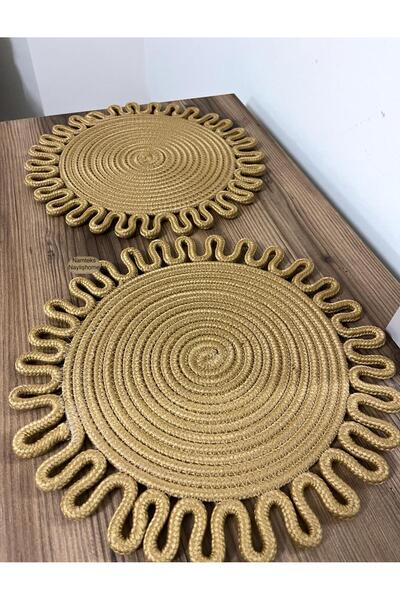 naylişhome 2 Supla Jute, American Tableware, Runner, Supla, Gift, Tablecloth Set, Food Service
