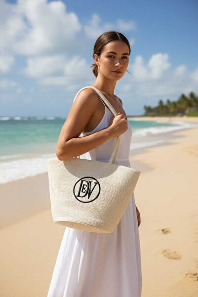 Aware Time Women's Straw Beach Shoulder Bag