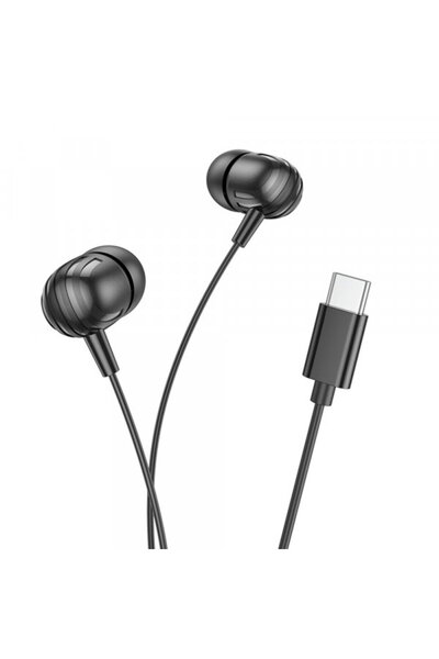 Borofone Căști handsfree USB-C BM77 Delicious, Negru