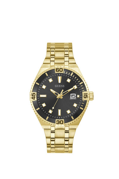 Guess Gold And Black Sport Watch