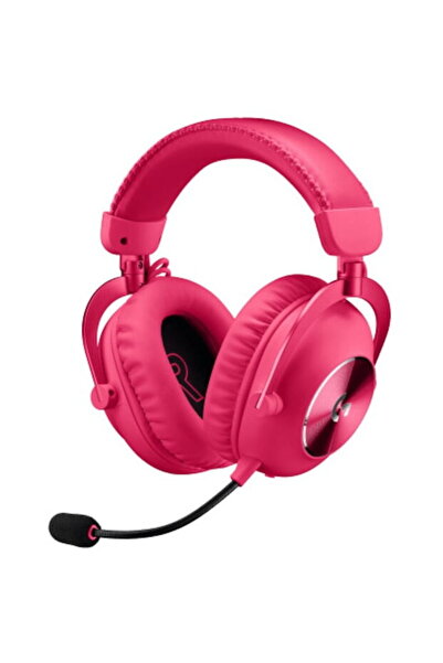 logitech Casti gaming wireless PRO X 2 Lightspeed, Magenta