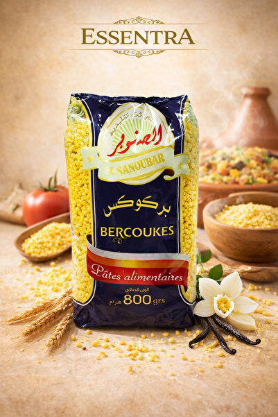 Essentra Home El Sanoubar Berkukes Makarna 800 g Geleneksel Kuzey Afrika Maka...